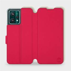 Hülle für Realme 9 Pro Plus - Farbe Rot mit Platin