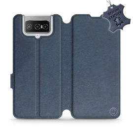 Hülle für Asus Zenfone 7 ZS670KS - Farbe Blue Leather