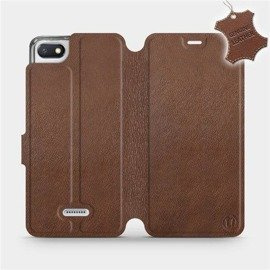 Hülle für Xiaomi Redmi 6A - Farbe Brown Leather