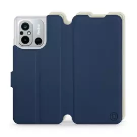 Hülle für Xiaomi Redmi 12C - Farbe Marineblau mit Platin