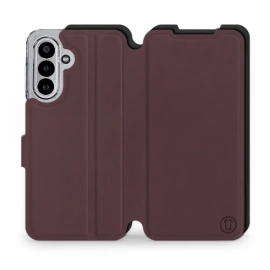 Hülle für Samsung Galaxy A17 5G - Farbe Burgund mit Schwarz