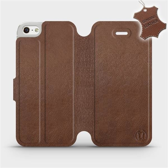 Hülle für Apple iPhone SE - Farbe Brown Leather