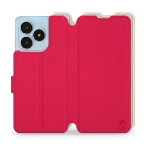 Hülle für Realme Note 50 - Farbe Rot mit Platin