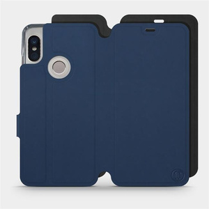Hülle für Xiaomi Redmi Note 5 - Farbe Marine mit Schwarz