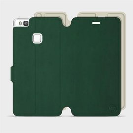 Hülle für Huawei P9 Lite - Farbe Grün mit Platin