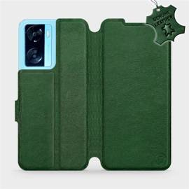 Hülle für OPPO A57S - Farbe Green Leather