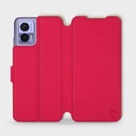 Hülle für Motorola Edge 30 Neo - Farbe Rot mit Platin