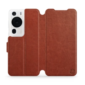 Hülle für Huawei P60 Pro - Farbe Brown&Orange