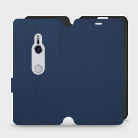 Hülle für Sony Xperia XZ3 - Farbe Marine mit Schwarz