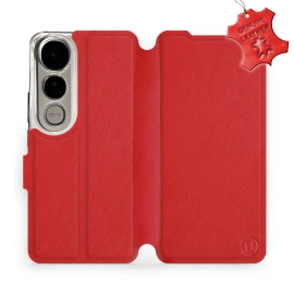Hülle für Vivo V50 Lite - Farbe Red Leather