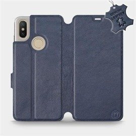 Hülle für Xiaomi Mi A2 - Farbe Blue Leather