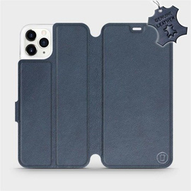 Hülle für Apple iPhone 11 Pro Max - Farbe Blue Leather