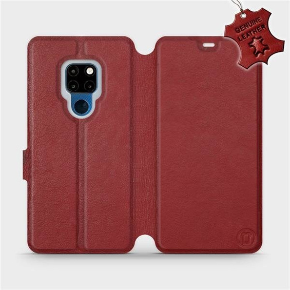 Hülle für Huawei Mate 20 - Farbe Dark Red Leather