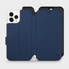 Hülle für Apple iPhone 11 Pro - Farbe Marine mit Schwarz