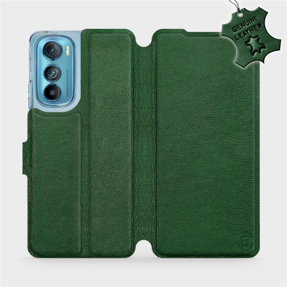 Hülle für Motorola Edge 30 5G - Farbe Green Leather