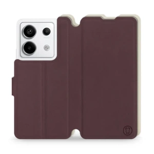 Hülle für Xiaomi Redmi Note 13 PRO - Farbe Burgund mit Platin