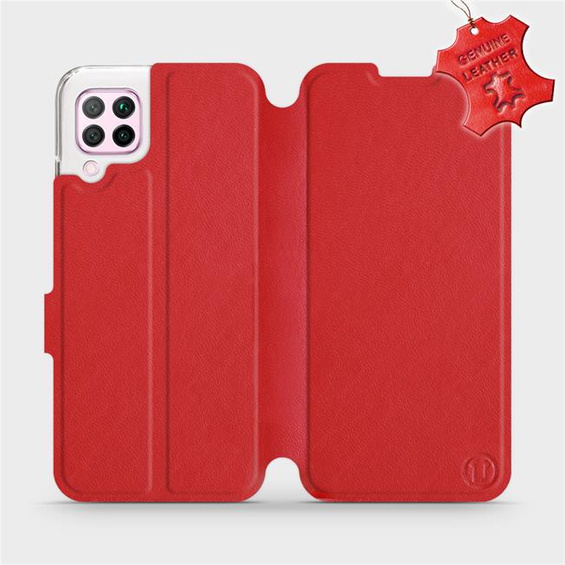 Hülle für Huawei P40 Lite - Farbe Red Leather
