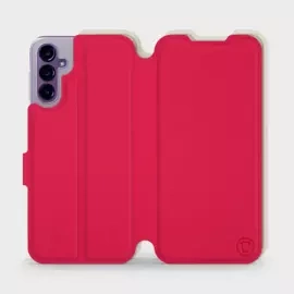 Hülle für Samsung Galaxy A14 5G - Farbe Rot mit Platin