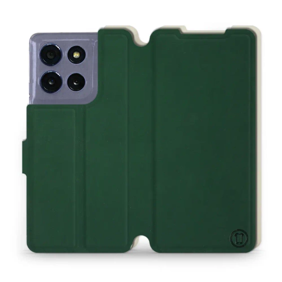 Hülle für Motorola Moto G86 5G - Farbe Grün mit Platin