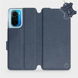 Hülle für Xiaomi POCO F3 - Farbe Blue Leather