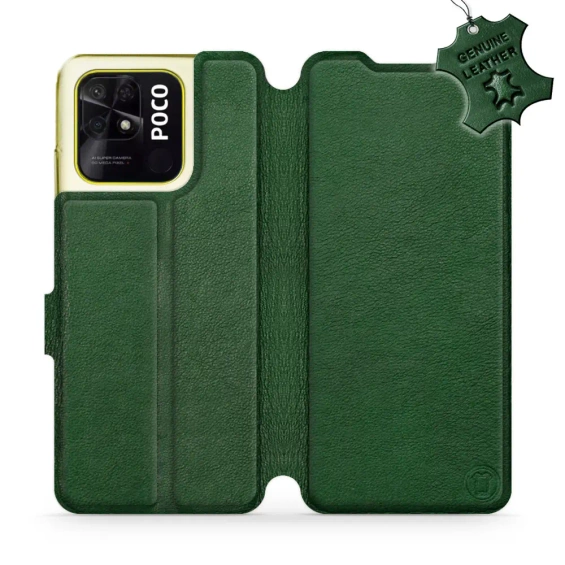 Hülle für Xiaomi POCO C40 - Farbe Green Leather