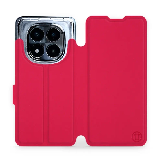 Hülle für Xiaomi Redmi Note 14 Pro 5G - Farbe Rot mit Schwarz