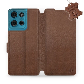 Hülle für Motorola Moto G75 5G - Farbe Brown Leather