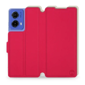 Hülle für Motorola Moto G85 5G - Farbe Rot mit Platin