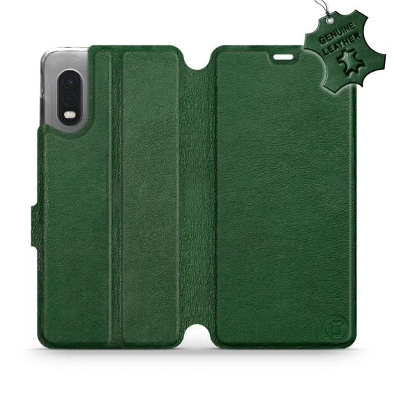 Hülle für Samsung Galaxy Xcover Pro - Farbe Green Leather