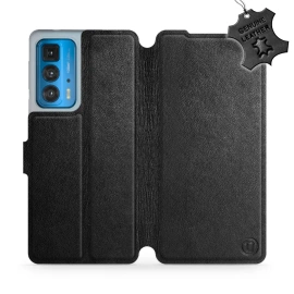 Hülle für Motorola Edge 20 Pro - Farbe Black Leather