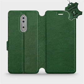 Hülle für Nokia 8 - Farbe Green Leather