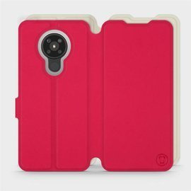 Hülle für Nokia 5.3 - Farbe Rot mit Platin