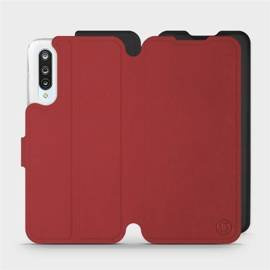 Hülle für Xiaomi Mi 9 Lite - Farbe Dunkelrot mit Schwarz