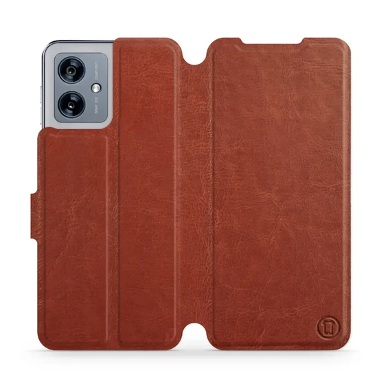 Hülle für Motorola Moto G54 5G - Farbe Brown&Orange