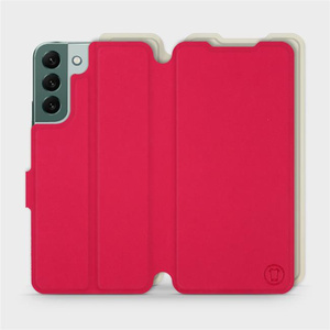 Hülle für Samsung Galaxy S22 Plus - Farbe Rot mit Platin