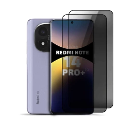 2er Set Privacy Panzerglas für Xiaomi Redmi Note 14 Pro Plus 5G
