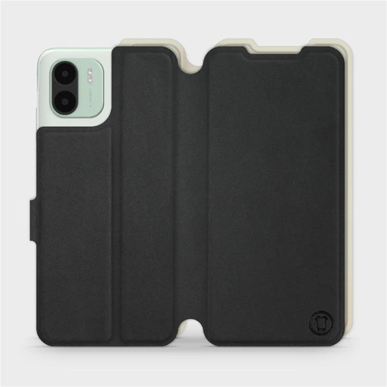 Hülle für Xiaomi Redmi A1 - Farbe Schwarz mit Platin