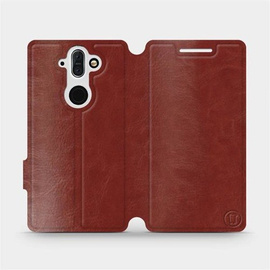 Hülle für Nokia 8 Sirocco - Farbe Brown&Orange