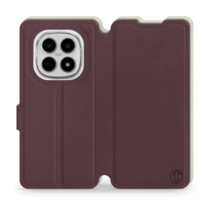 Hülle für Xiaomi Redmi Note 15 4G - Farbe Burgund mit Platin