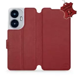 Hülle für Realme C55 - Farbe Dark Red Leather