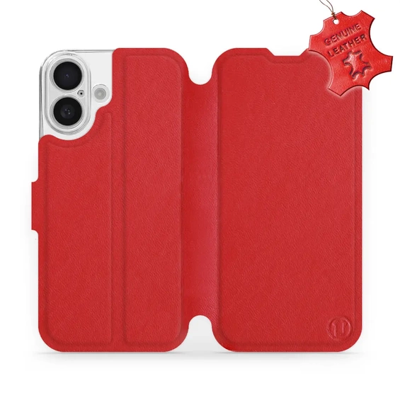 Hülle für Apple iPhone 16 - Farbe Red Leather