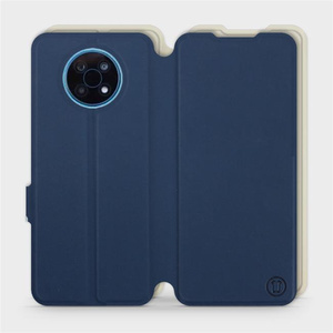 Hülle für Nokia G50 5G - Farbe Marineblau mit Platin