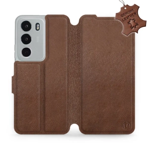 Hülle für Realme C71 - Farbe Brown Leather