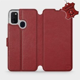 Hülle für Samsung Galaxy M21 - Farbe Dark Red Leather