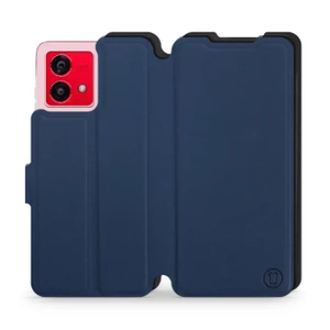 Hülle für Motorola Moto G84 - Farbe Marine mit Schwarz