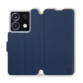 Hülle für Xiaomi POCO X6 - Farbe Marineblau mit Platin