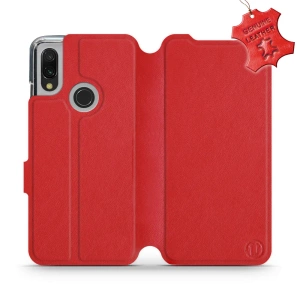 Hülle für Xiaomi Redmi 7 - Farbe Red Leather