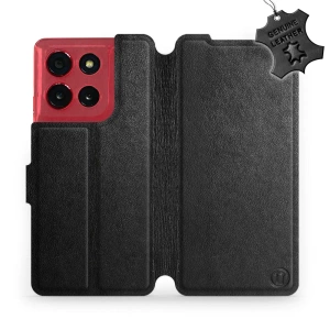 Hülle für Motorola Moto G86 Power 5G - Farbe Black Leather