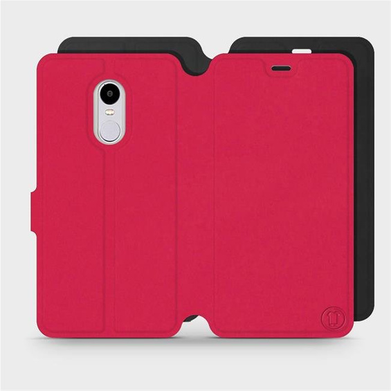 Hülle für Xiaomi Redmi Note 4 - Farbe Rot mit Schwarz