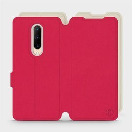 Hülle für OnePlus 7 Pro - Farbe Rot mit Platin